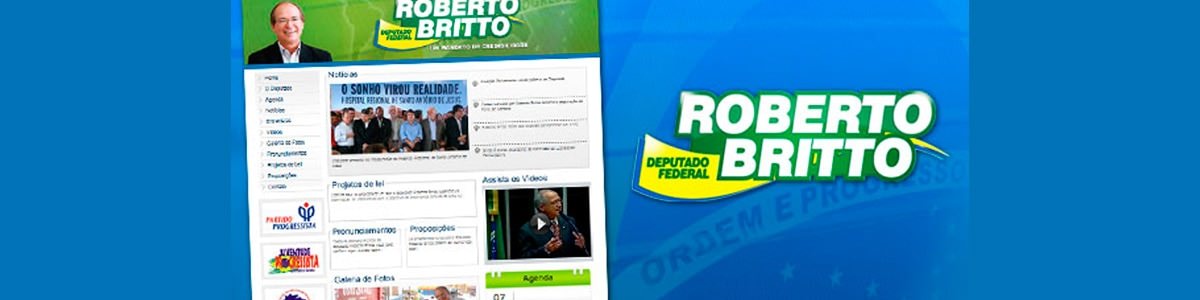 Novo site do Deputado Roberto Brito