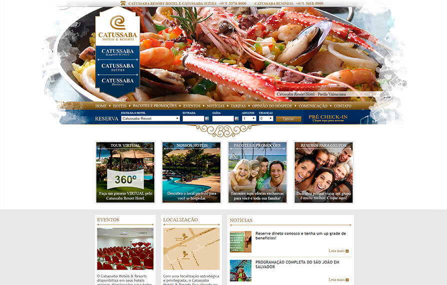 Site Hotel Catussaba 2012 - Click Interativo