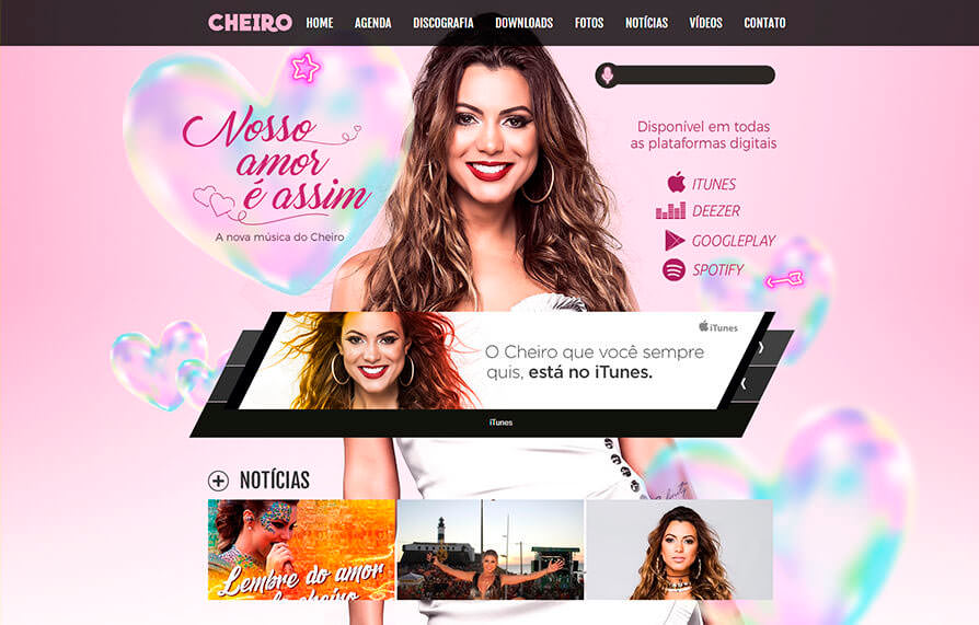 Site Cheiro de Amor 2014 - Click Interativo