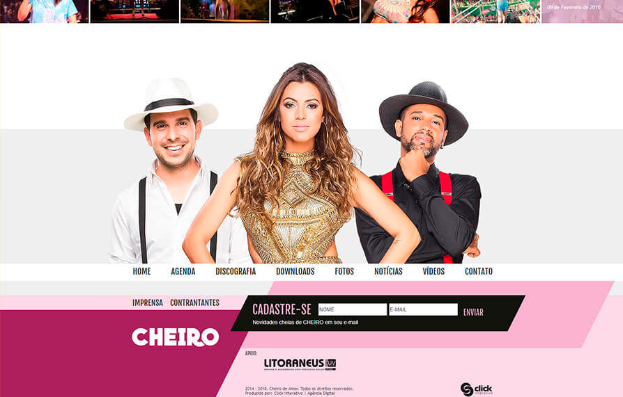 Site Cheiro de Amor 2014 - Click Interativo