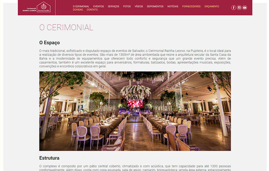 Site Cerimonial Rainha Leonor 2016 - Click Interativo
