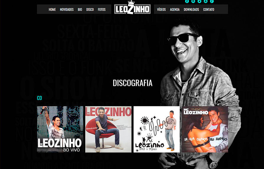 Site MC Leozinho 2015 - Click Interativo