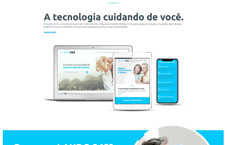 Laudo 365 - Layout do Portal Laudo 365 - Click Interativo